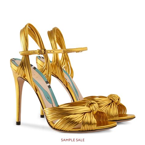 gucci metallic shoes|gucci shoes gold heel.